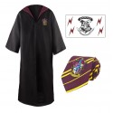 Harry Potter - Set túnica de mago + Corbata y tattoos (Talla M)