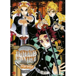 Guardianes de la noche / Kimetsu no Yaiba - Libro para colorear Naranja