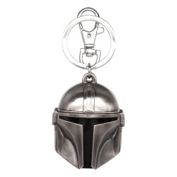Star Wars - Llavero metálico Mandalorian Helmet