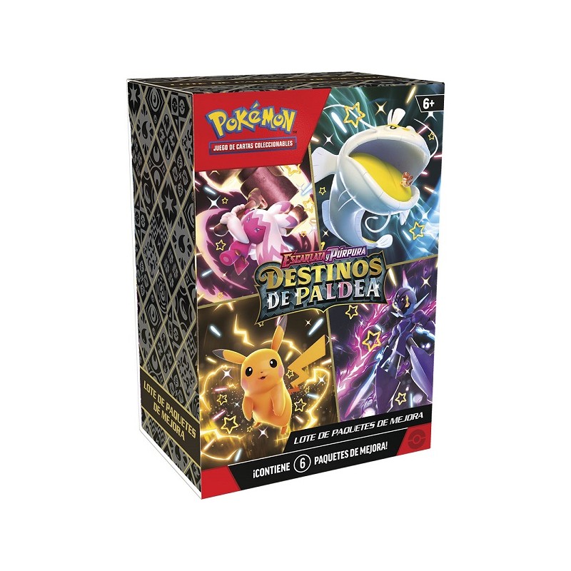 Pokémon JCC / TCG - Lote de paquetes de mejora Escarlata y Púrpura: Destinos de Paldea