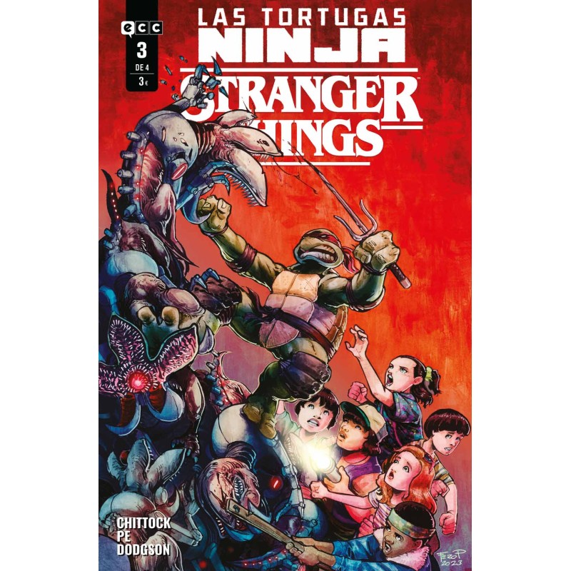 Las Tortugas Ninja/Stranger Things núm. 3 de 4