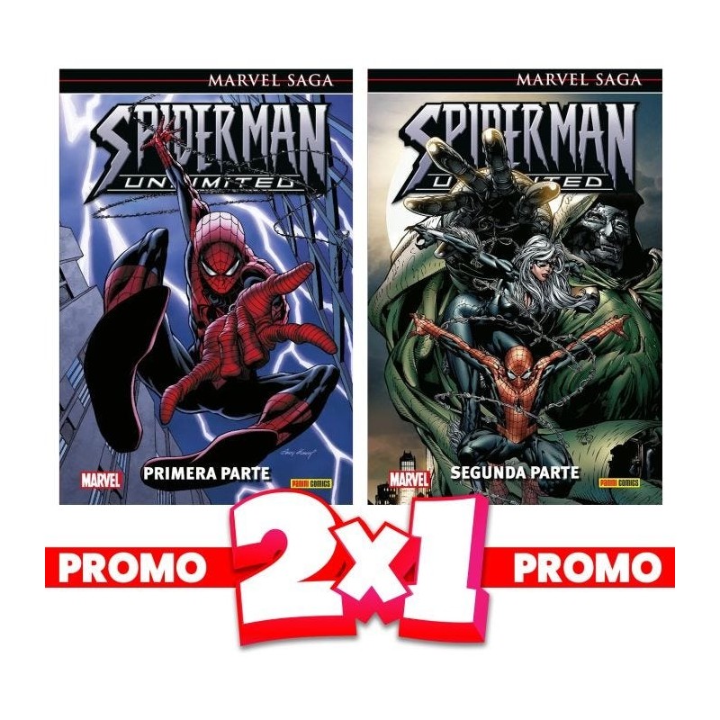 Pack Marvel Saga. Spiderman Unlimited 1 y 2