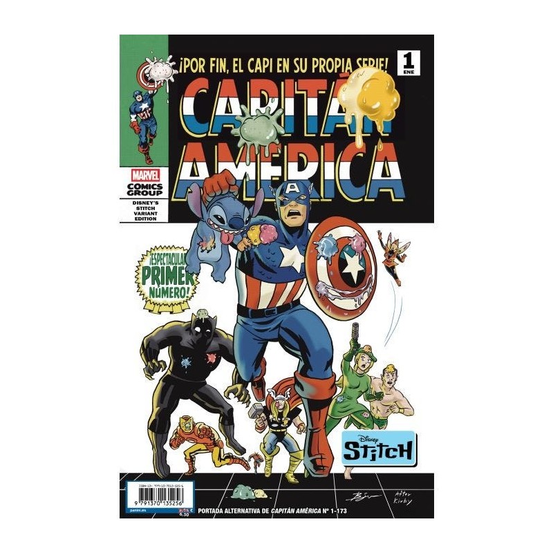 Capitán América. (Portada alternativa Disney Stitch) 1