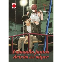 Fumando juntos detrás del...