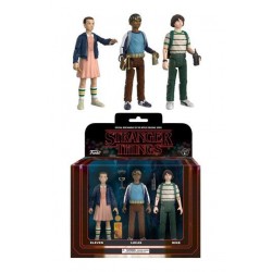 Stranger Things - ReAction Pack de 3 figuras Mike, Eleven y Lucas